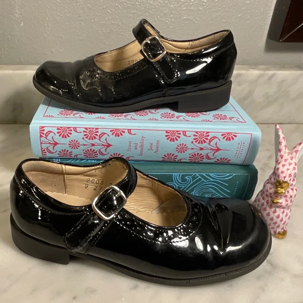 Start Rite Black Patent Mary Jane Shoes Size 1.5 Youth